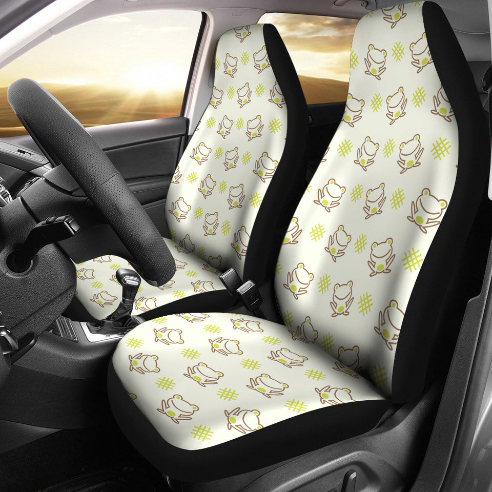 Cute Cartoon Frog Baby Pattern Universal Fit Car Seat Covers