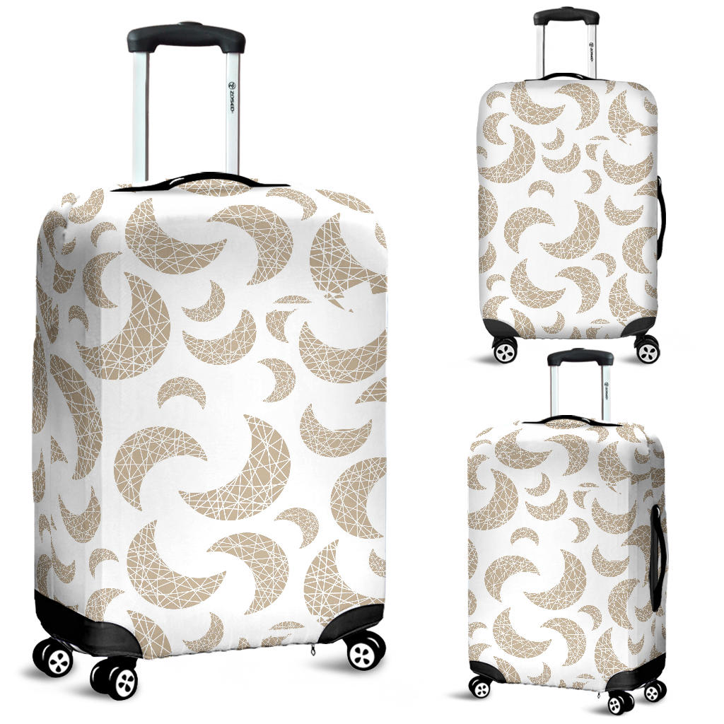 Cool Gold Moon Abstract Pattern Luggage Covers
