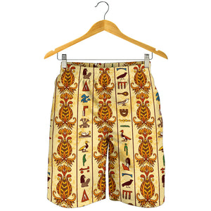 Egypt Hieroglyphics Pattern Print Design 04 Men Shorts