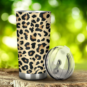 Leopard Print Design Pattern Tumbler