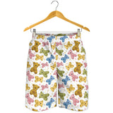 Teddy Bear Pattern Print Design 01 Men Shorts