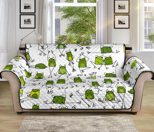 Sketch funny frog pattern Sofa Cover Protector