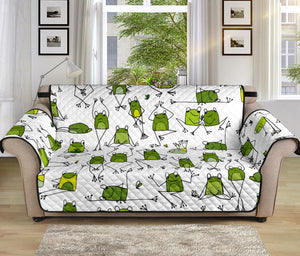 Sketch funny frog pattern Sofa Cover Protector