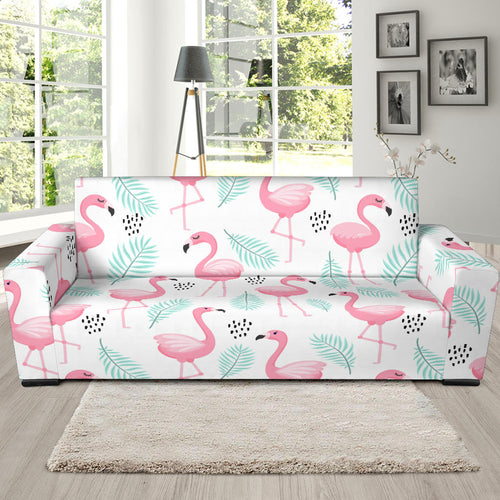 Cute Flamingo Pattern Sofa Slipcover