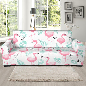 Cute Flamingo Pattern Sofa Slipcover