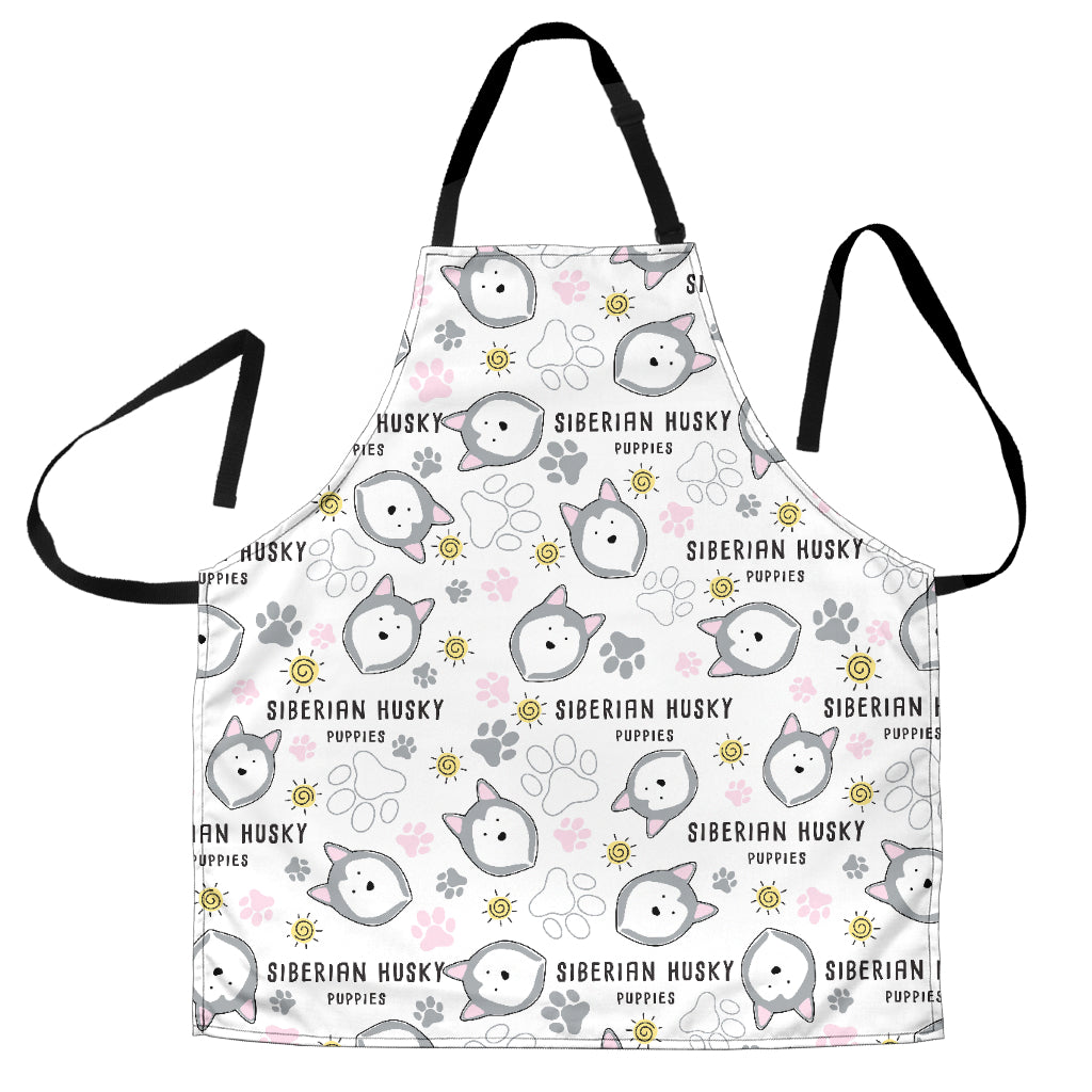 Siberian Husky Design Pattern Adjustable Apron