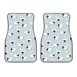 Sheep Polka Dot Cloud Pattern Front Car Mats