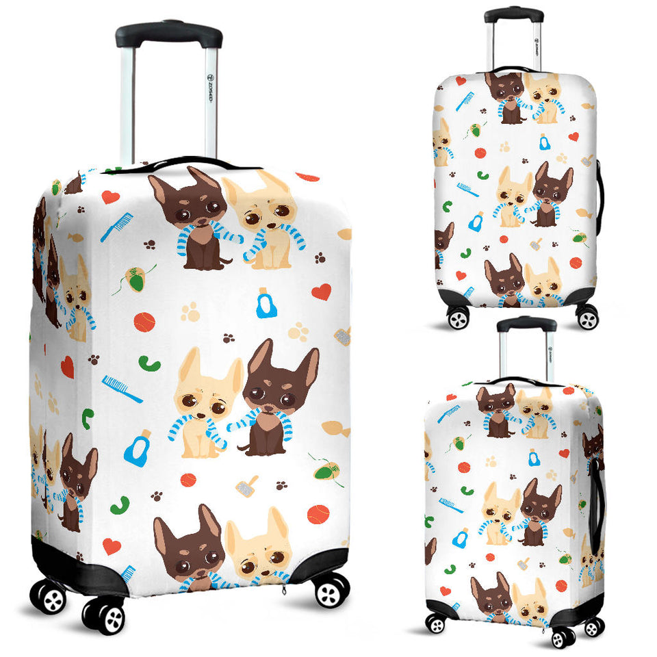 Cute Chihuahua Dog Pattern Luggage Covers