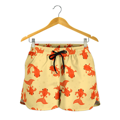Goldfish Pattern Print Design 02 Women Shorts