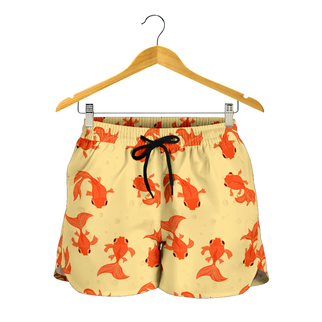 Goldfish Pattern Print Design 02 Women Shorts