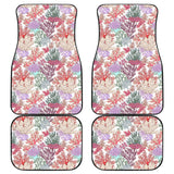 Coral Reef Pattern Print Design 03 Front and Back Car Mats