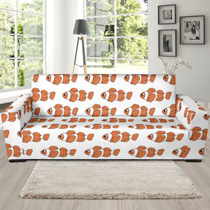 Clown Fish Pattern Print Design 05 Sofa Slipcover