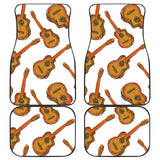 Paint Guitar Pattern Front And Back Car Mats