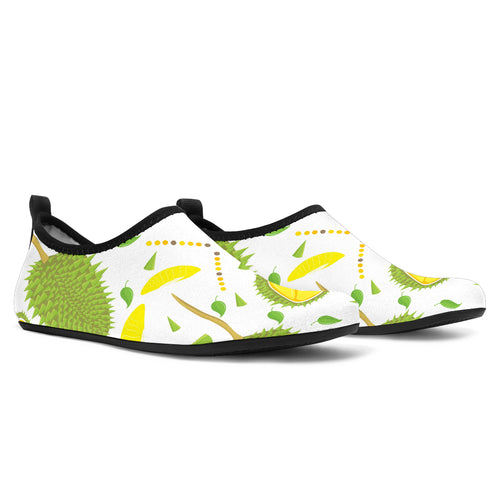 Durian Pattern Background Aqua Shoes