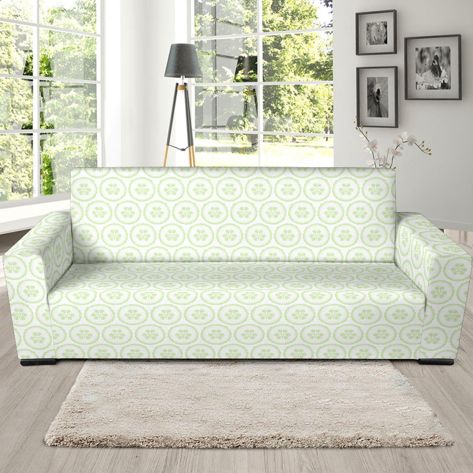 Cucumber Pattern Background Sofa Slipcover