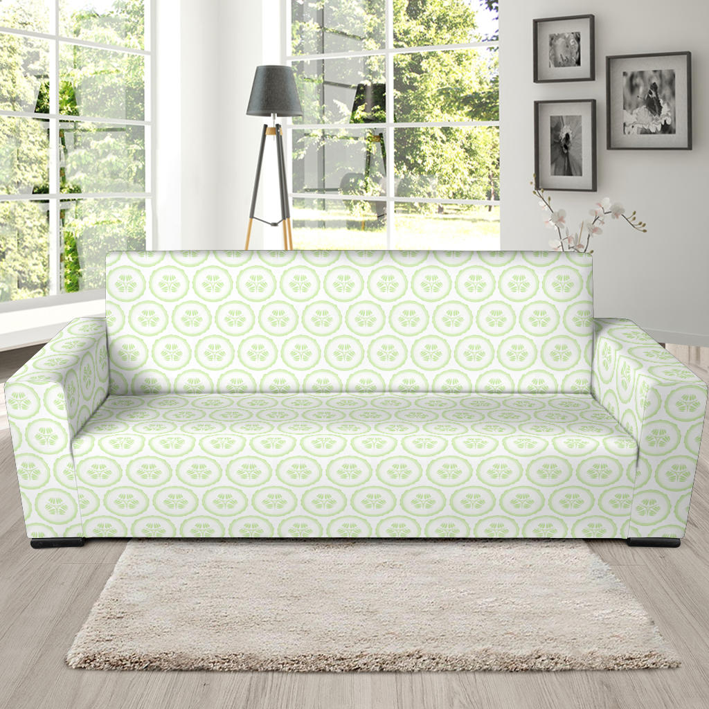 Cucumber Pattern Background Sofa Slipcover