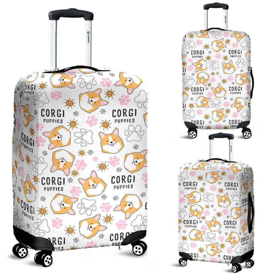 Corgi Dog Pattern Luggage Covers