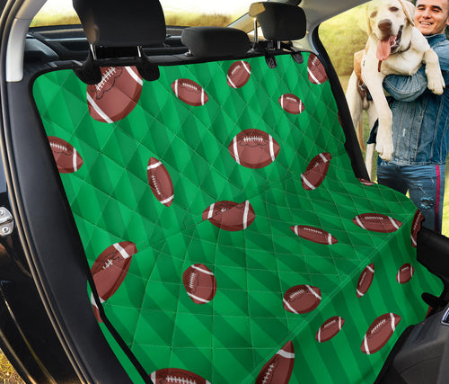 American Football Ball Field Background Dog Car Seat Covers