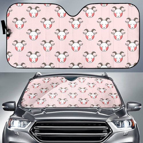 Cute Goat Pattern Car Sun Shade