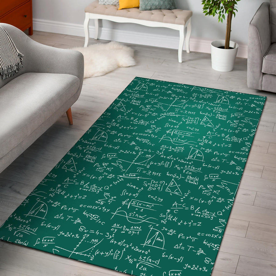 Math Pattern Print Design 01 Area Rug