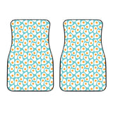 Fried Eggs Pattern Print Design 04 Front Car Mats