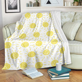 Hand Drawn Sun Pattern Premium Blanket