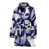 Alien Pattern Print Design 01 Women's Bathrobe