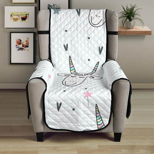Cute goat design pattern Chair Cover Protector