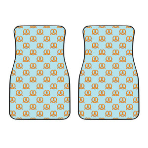 Pretzels Pattern Print Design 03 Front Car Mats