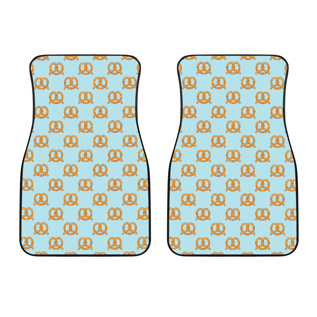 Pretzels Pattern Print Design 03 Front Car Mats