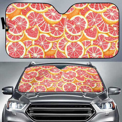 Tropical Grapefruit Pattern Car Sun Shade