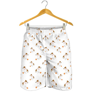Jack Russel Pattern Print Design 05 Men Shorts