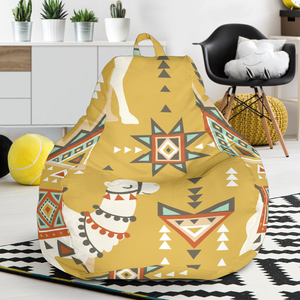 Camels Ethnic Motif Pattern Bean Bag Cover