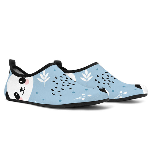 Cute Panda Pattern Aqua Shoes