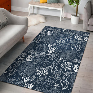 Coral Reef Pattern Print Design 05 Area Rug