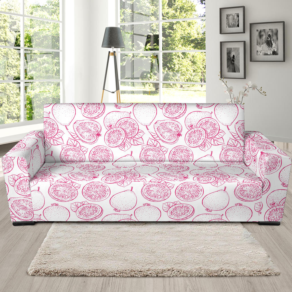 Sketch Guava Pattern Sofa Slipcover