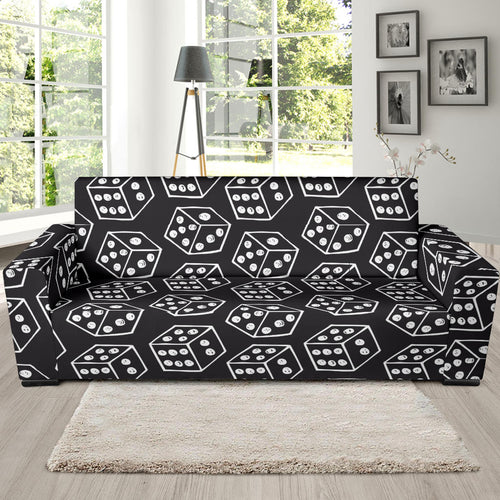 Dice Pattern Print Design 01 Sofa Slipcover