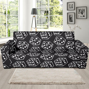 Dice Pattern Print Design 01 Sofa Slipcover