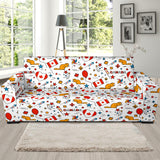 Canada Pattern Print Design 03 Sofa Slipcover