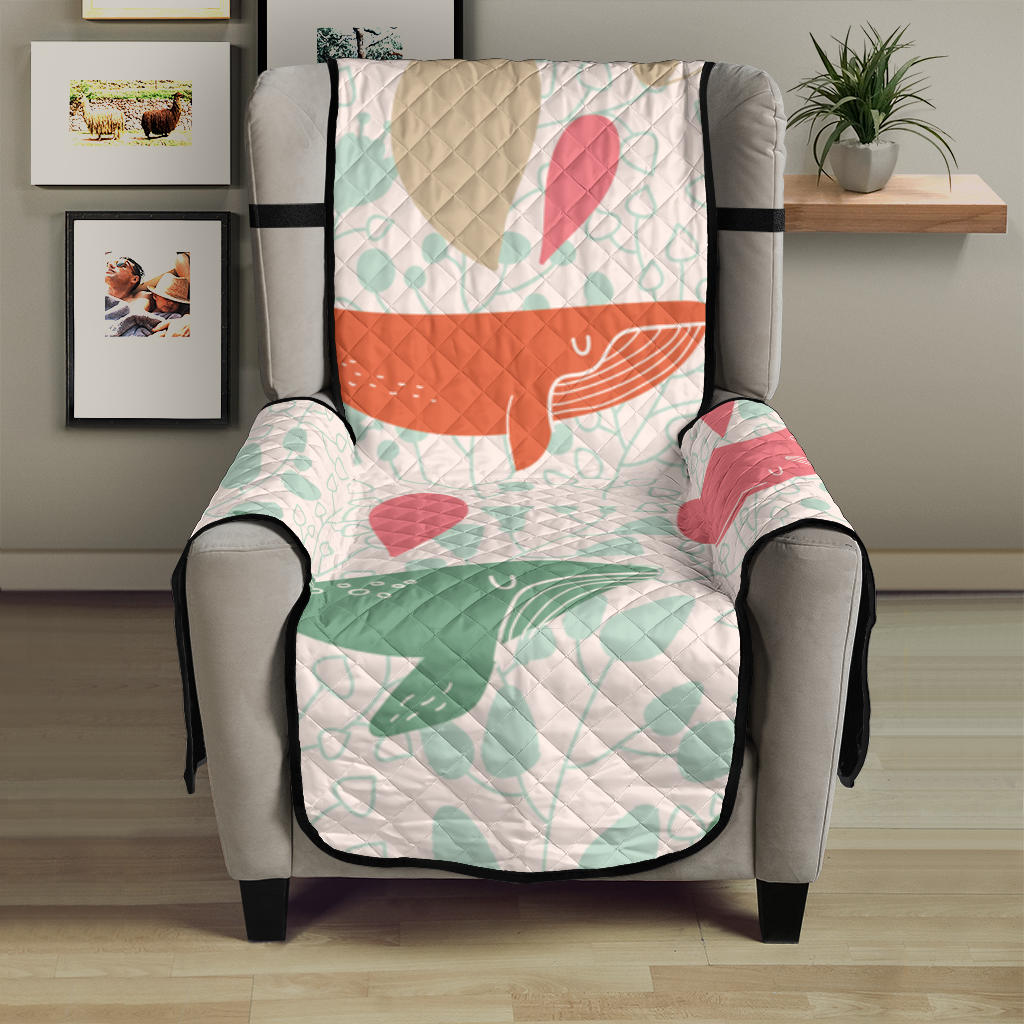 Cute whale pattern Chair Cover Protector