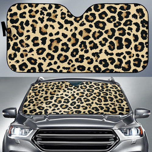 Leopard Print Design Pattern Car Sun Shade