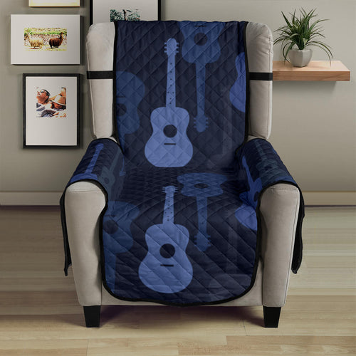 Blue Theme guitar pattern Chair Cover Protector