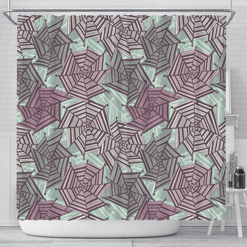 Spider Web Cobweb Design Color Pattern Shower Curtain Fulfilled In US