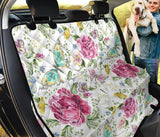Hand Drawn Butterfly Rose Dog Car Seat Covers