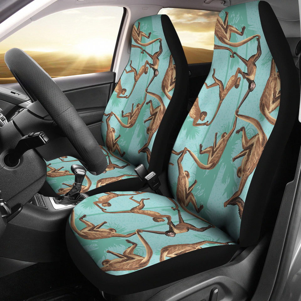 Monkey Palm Tree Background Universal Fit Car Seat Covers
