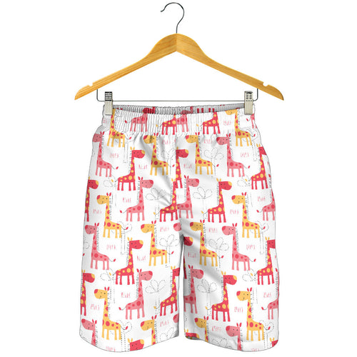 Giraffe Pattern Print Design 03 Men Shorts