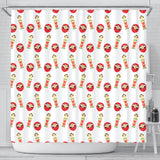 Daruma Japanese Wooden Doll Shower Curtain Fulfilled In US