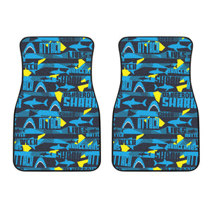 Shark Dangerous Front Car Mats