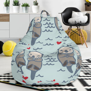 Lovely Sea Otter Pattern Bean Bag Cover