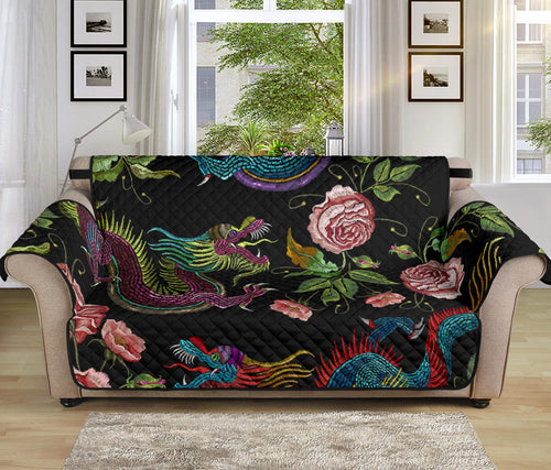 Dragons flower pattern Sofa Cover Protector